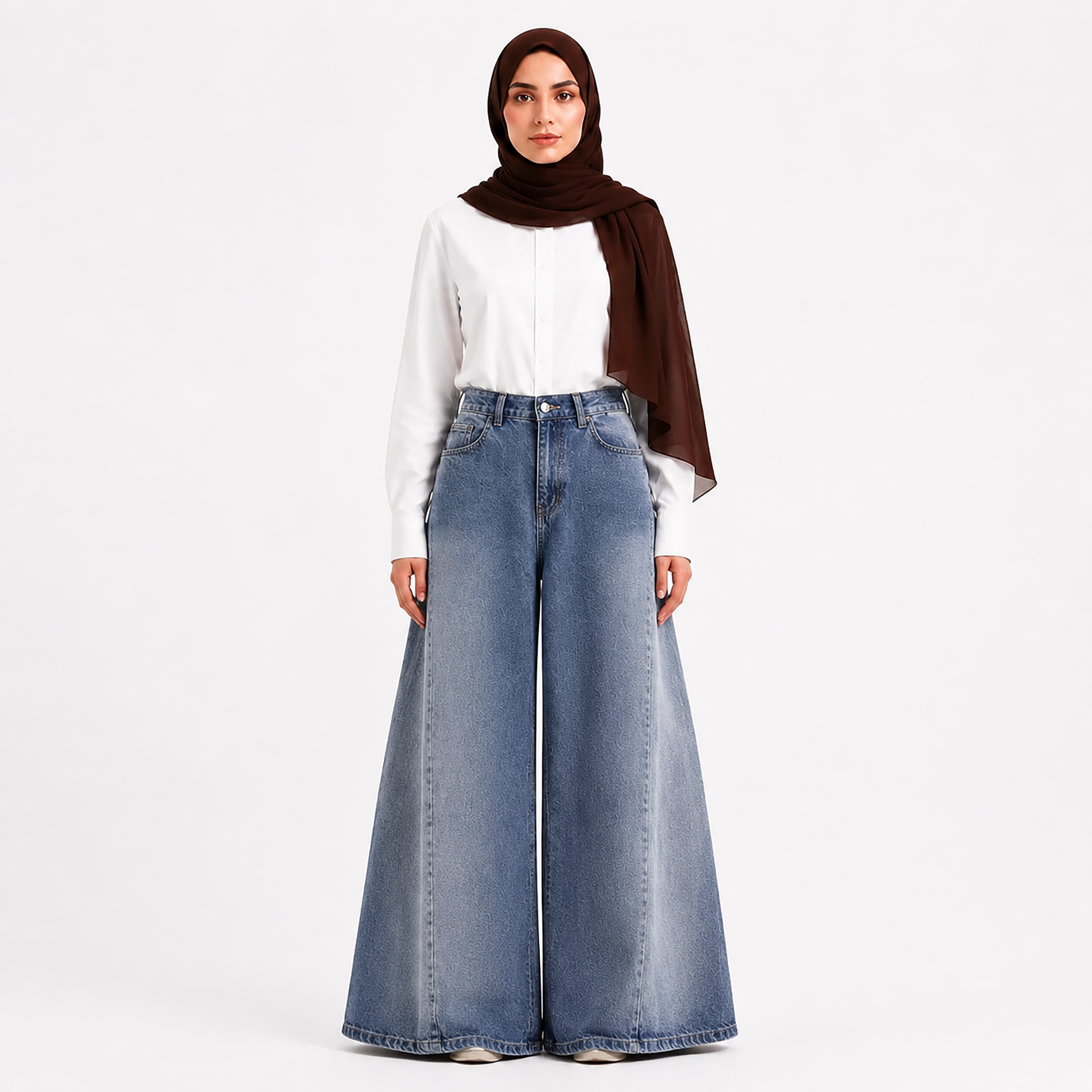 شلوار جین شافل زنانه