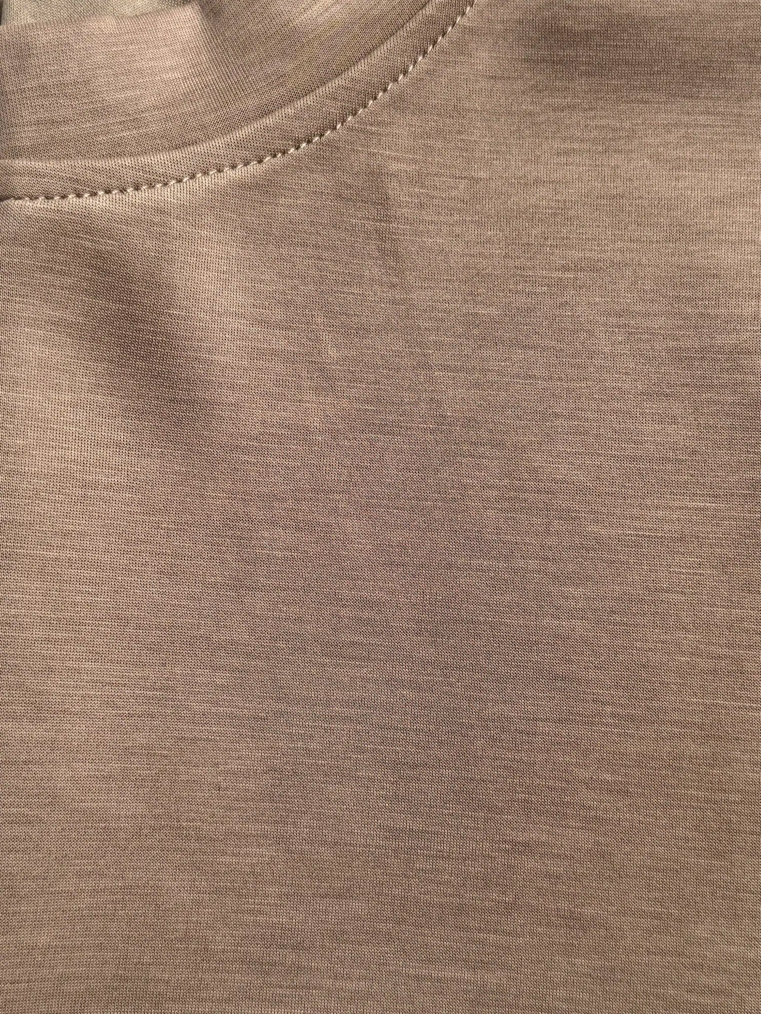 تیشرت زنانه اویشو Oysho ساده نسکافه ای 