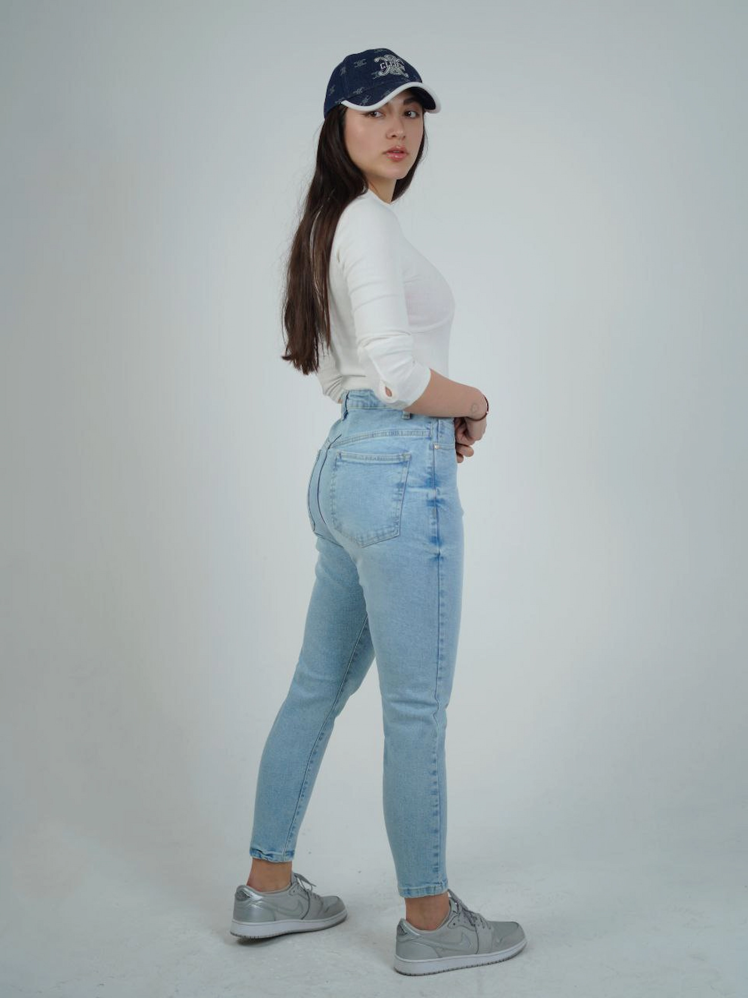 شلوار جین جذب زنانه قد ۹۰ کمر ساده