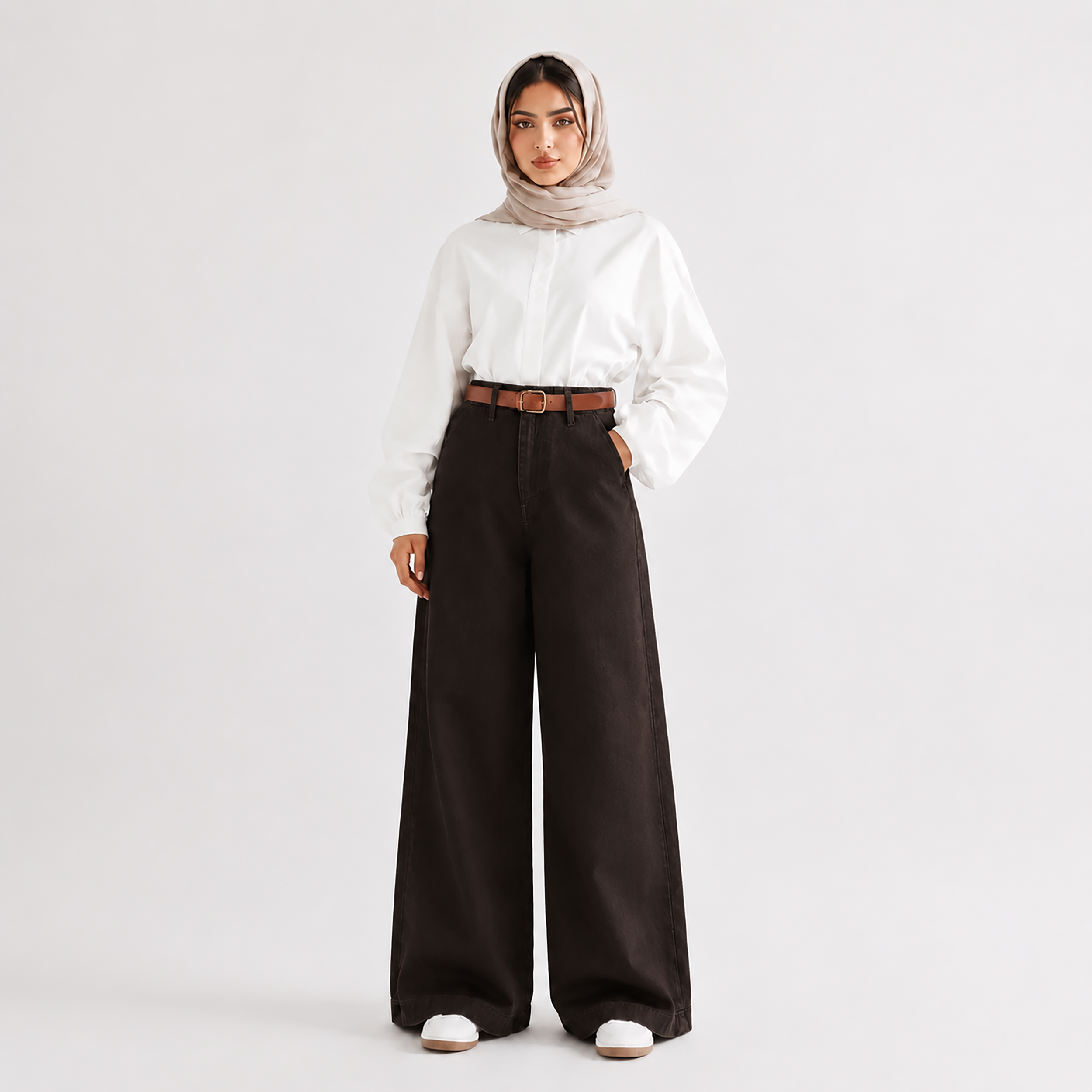 شلوار جین واید لگ زنانه