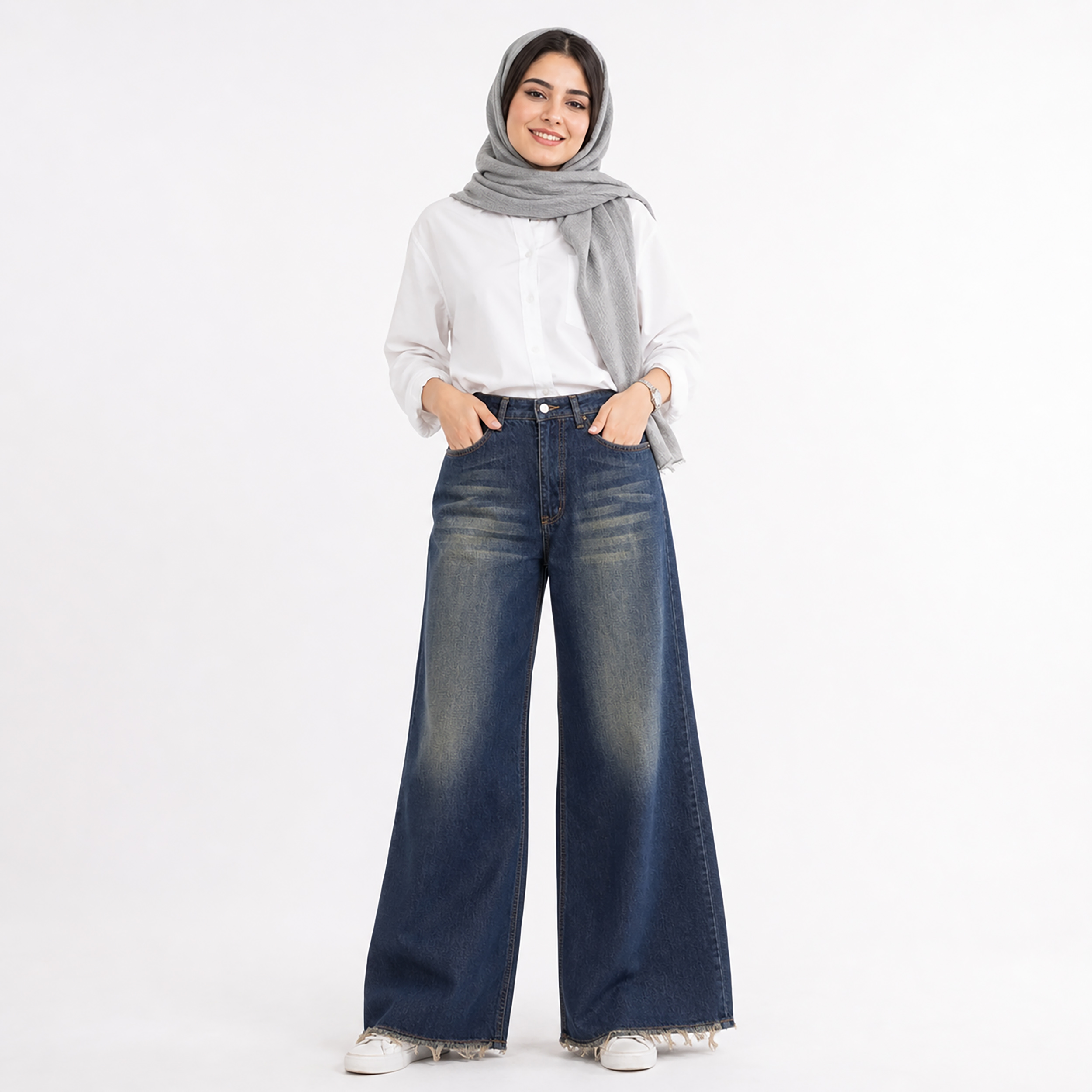 شلوار جین فلر بگ زنانه