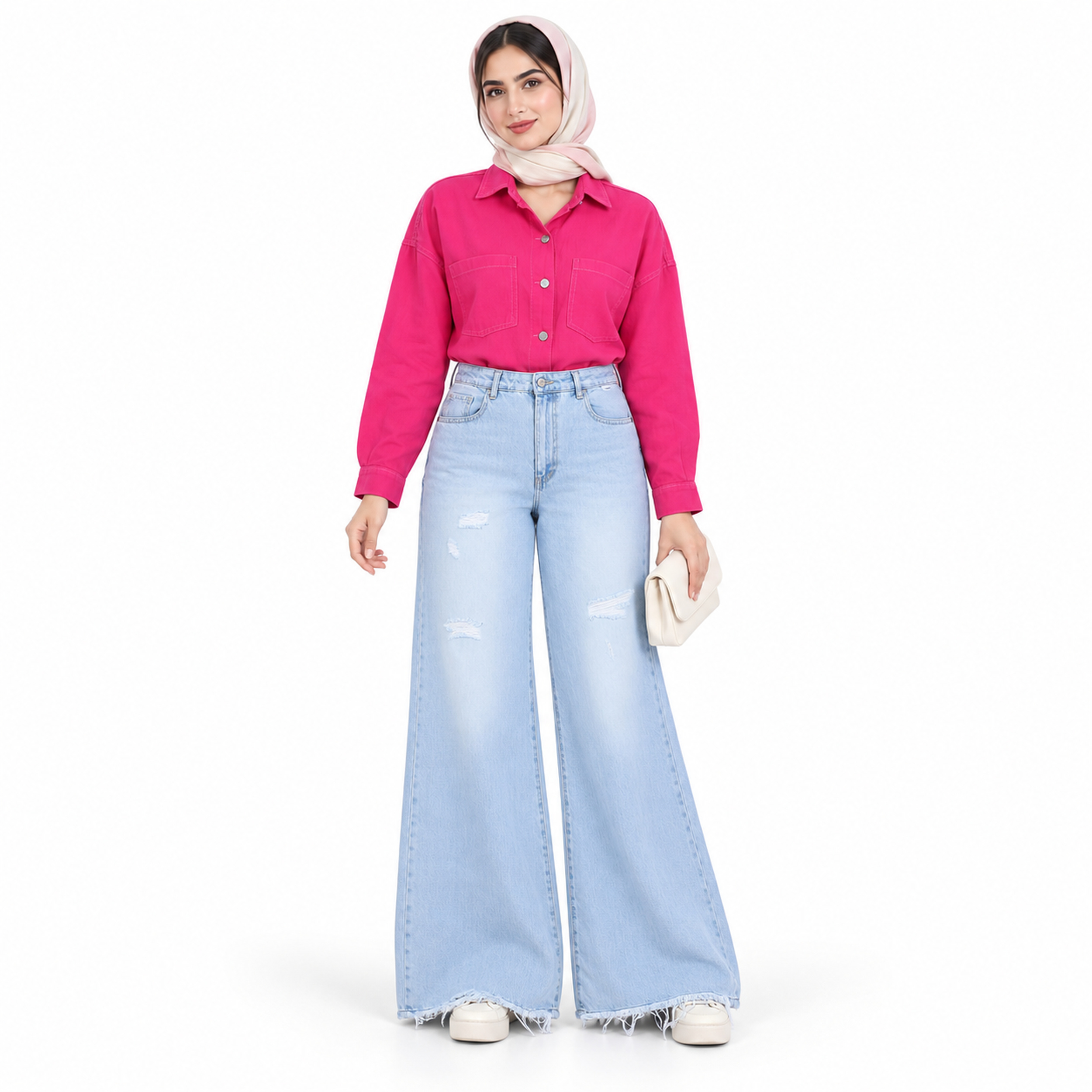 شلوار جین فلر بگ زنانه 
