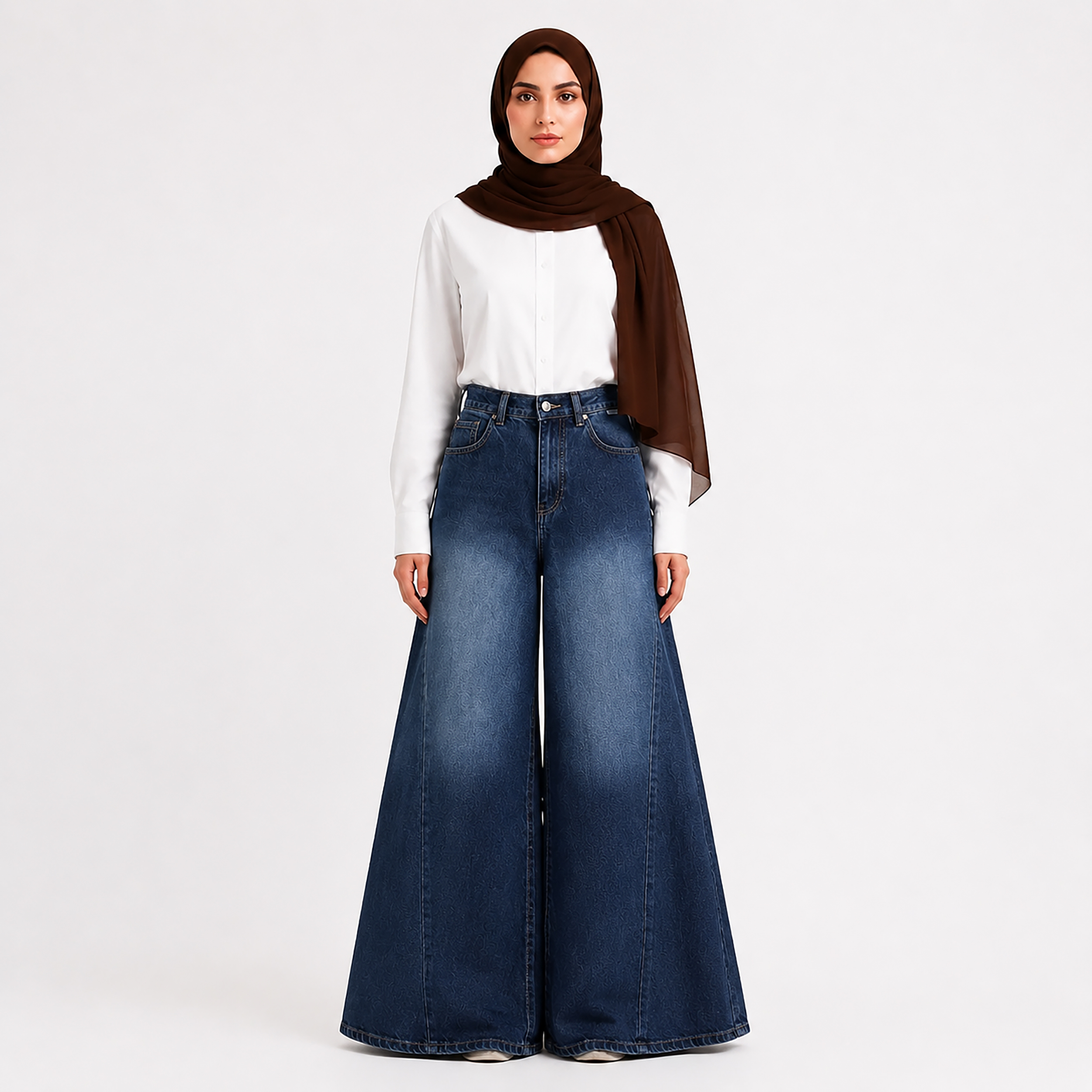 شلوار جین شافل زنانه