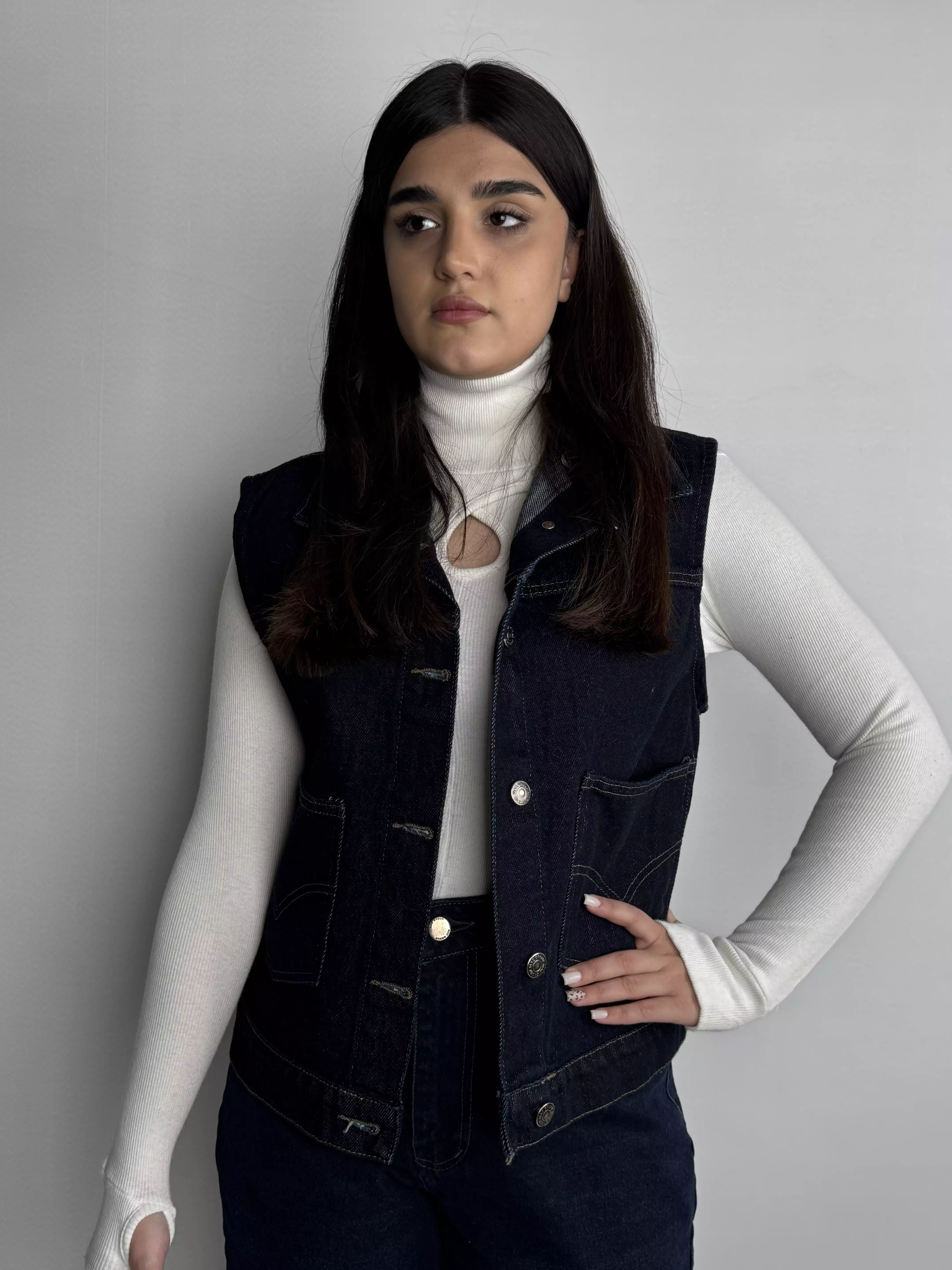 وست جین کلاه دورس خام شور