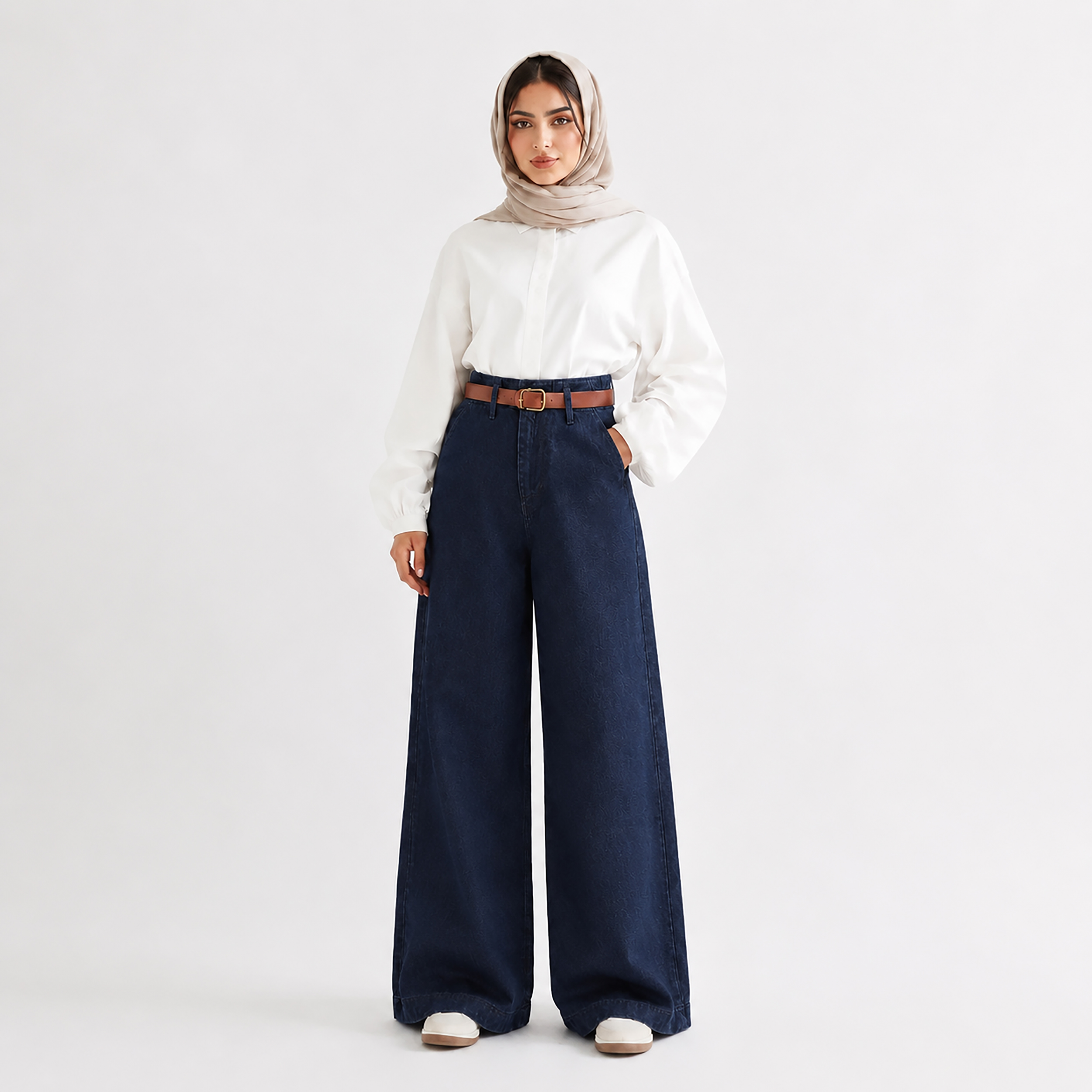 شلوار جین واید لگ زنانه 
