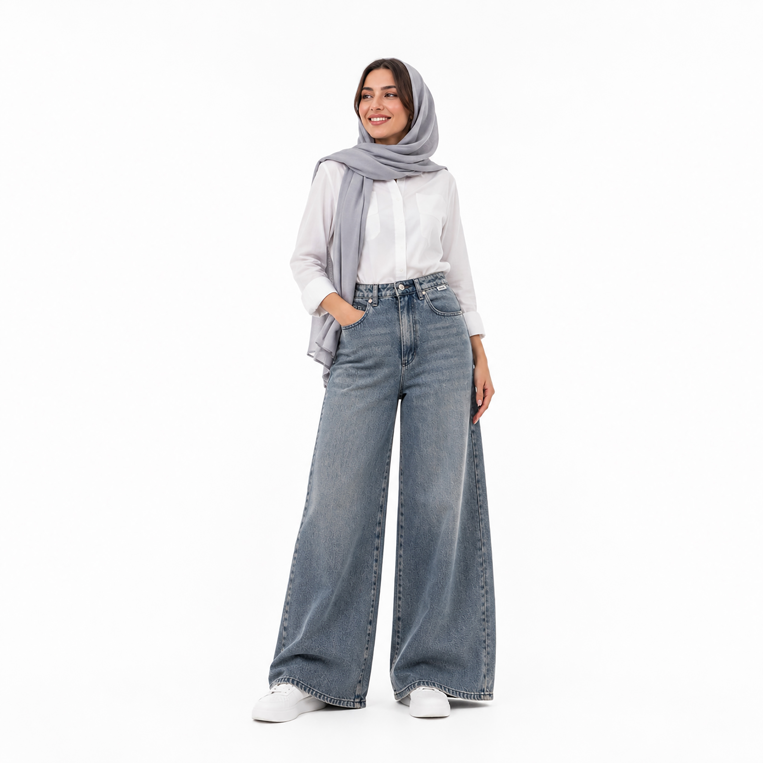 شلوار جین فلر بگ زنانه