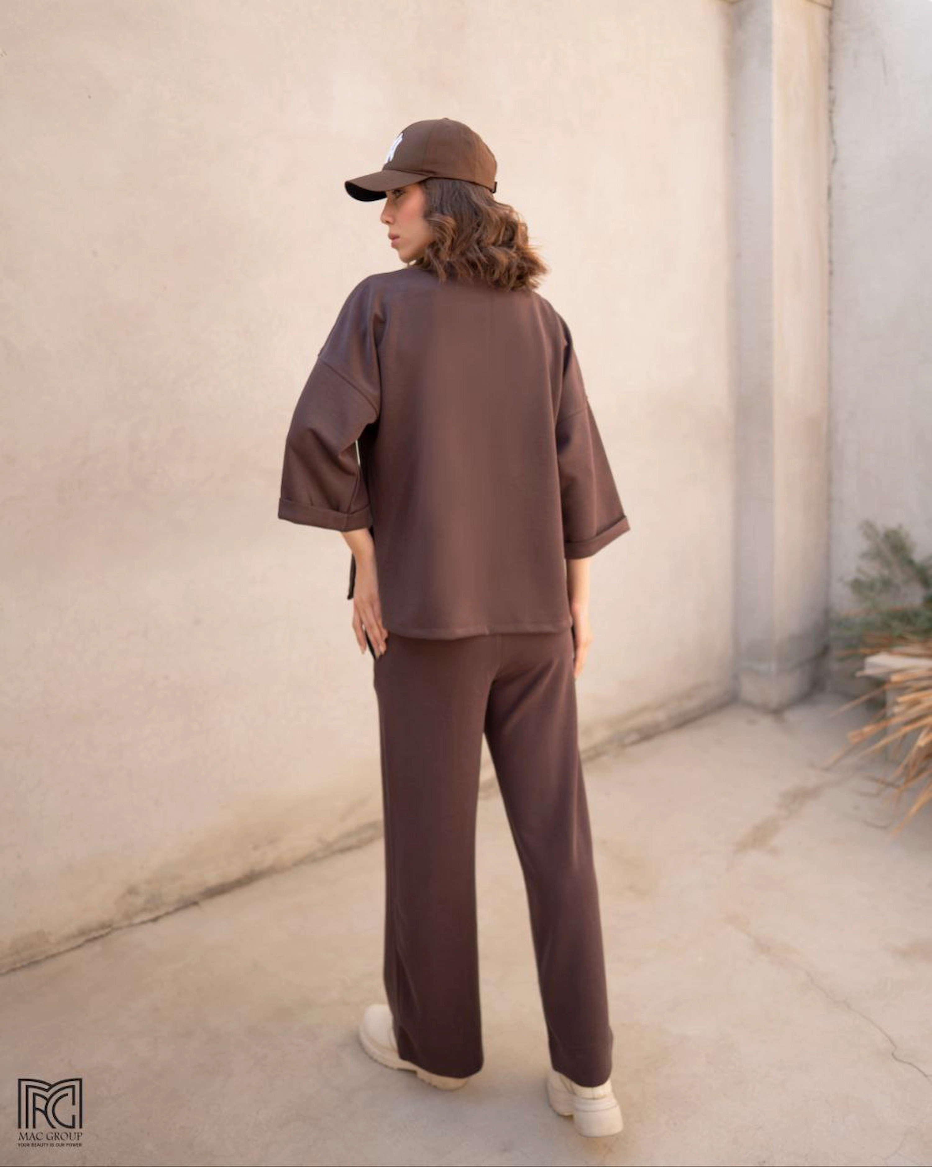 تیشرت زنانه اویشو Oysho شکلاتی