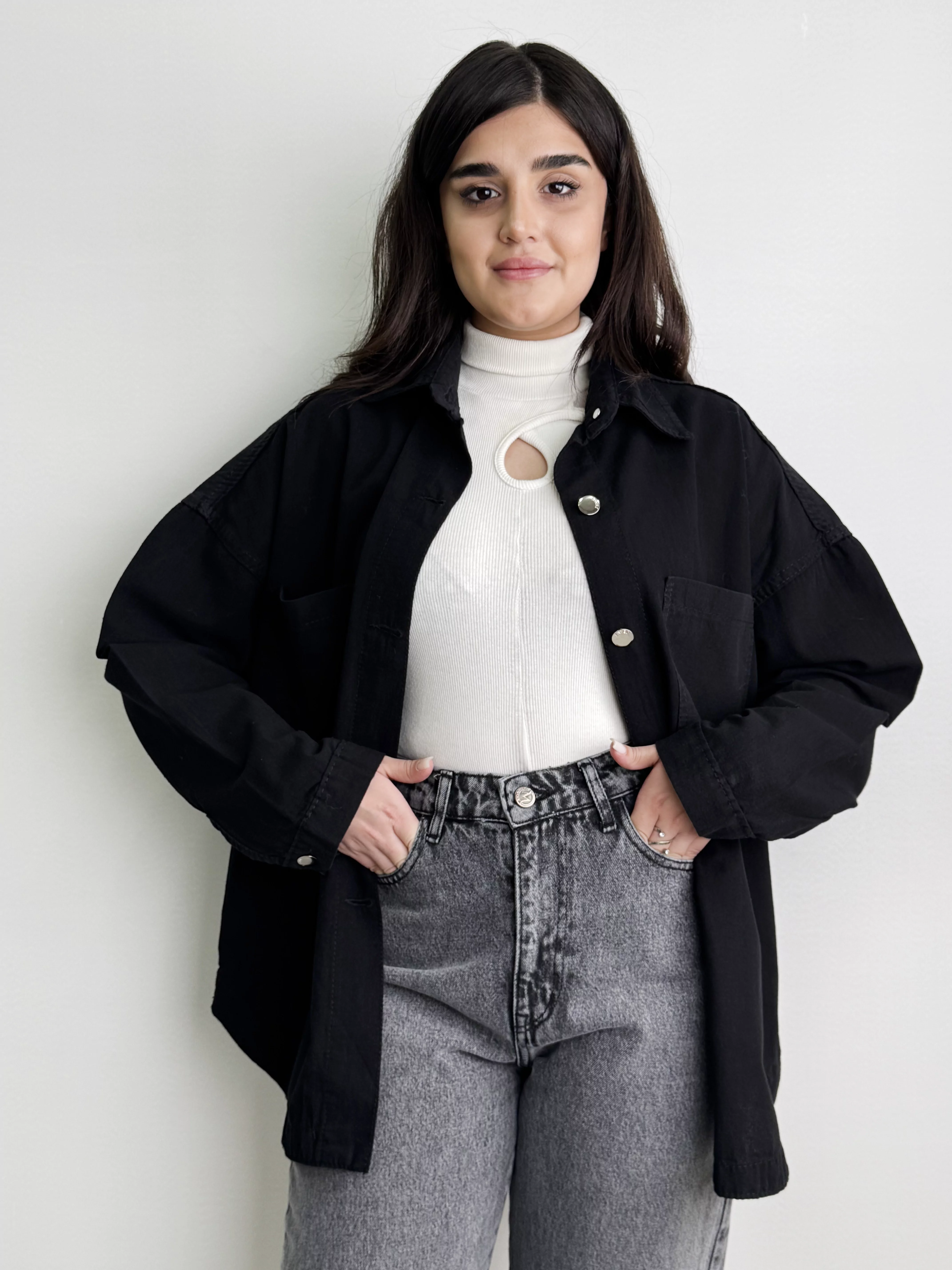 شومیز لینن مشکی