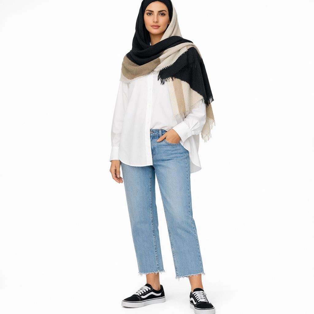 شلوار جین واید استریت زنانه 
