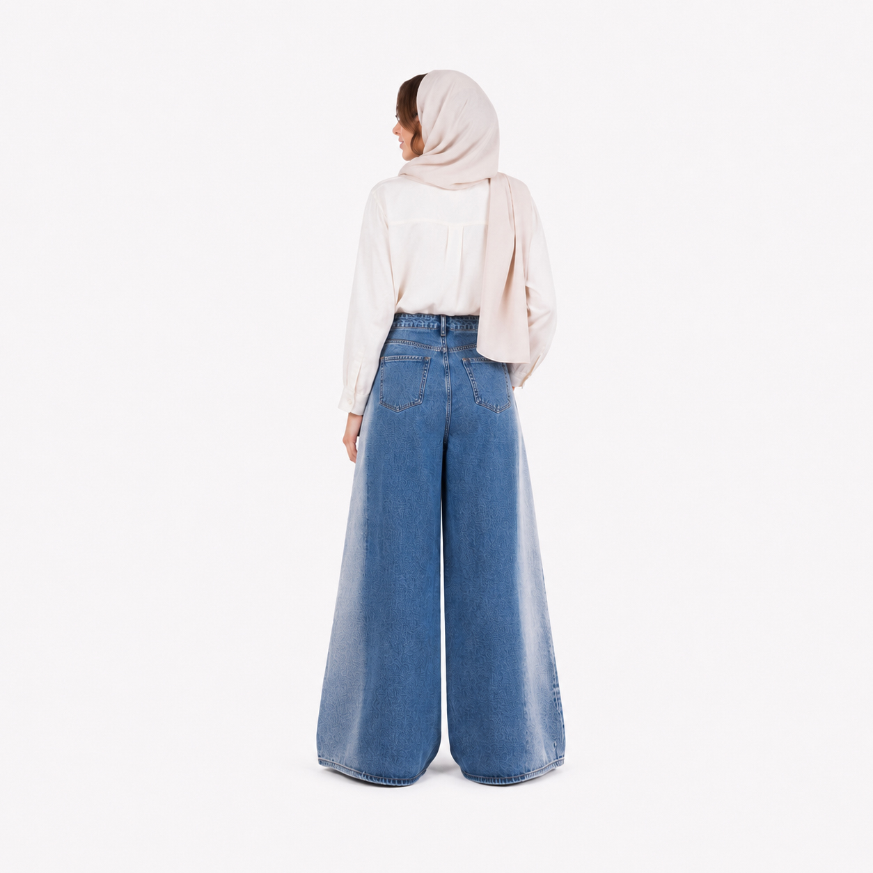 شلوار جین شافل زنانه