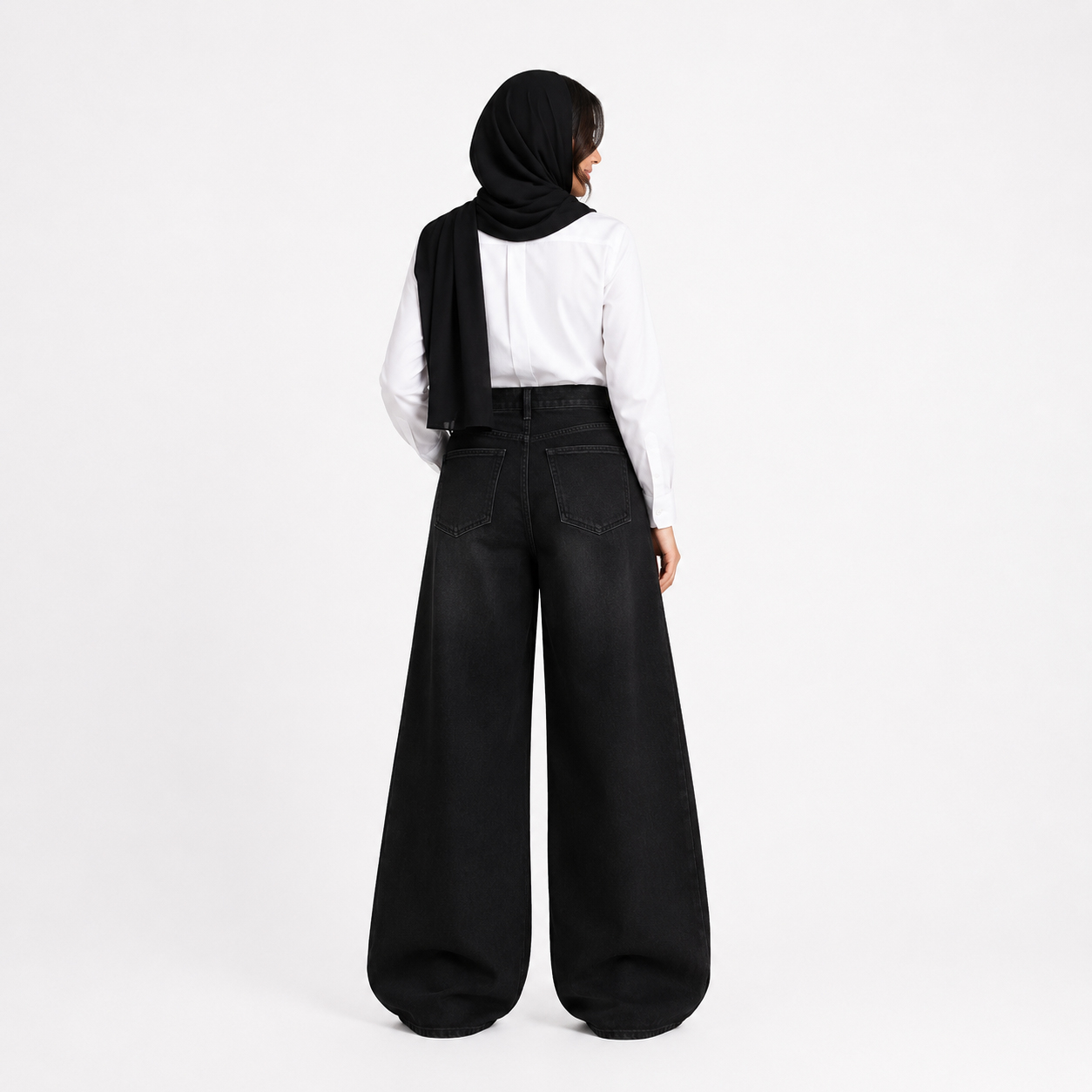 شلوار جین فول بگ زنانه