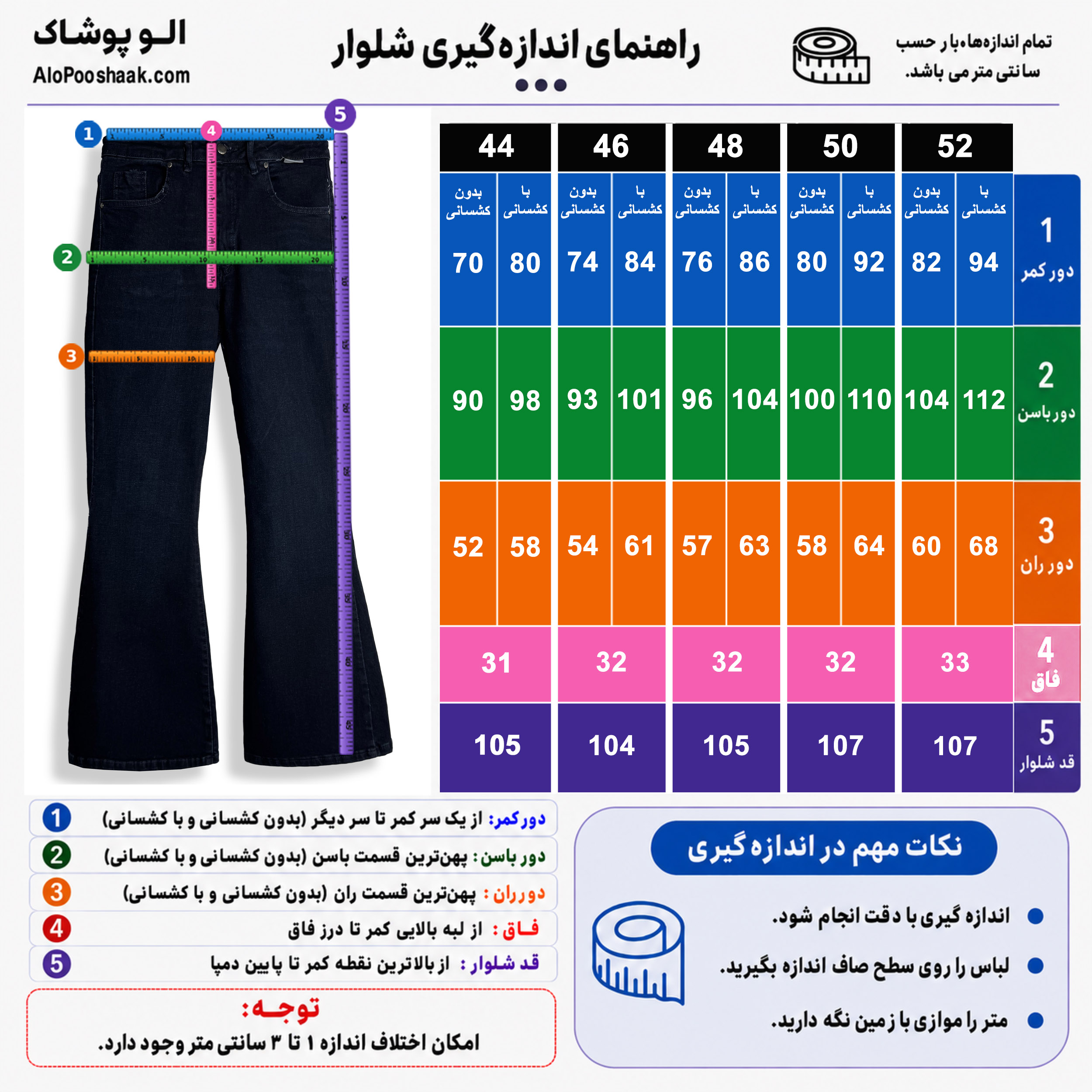 شلوار جین بوتکات دمپا سایز بزرگ زنانه بلوبلک