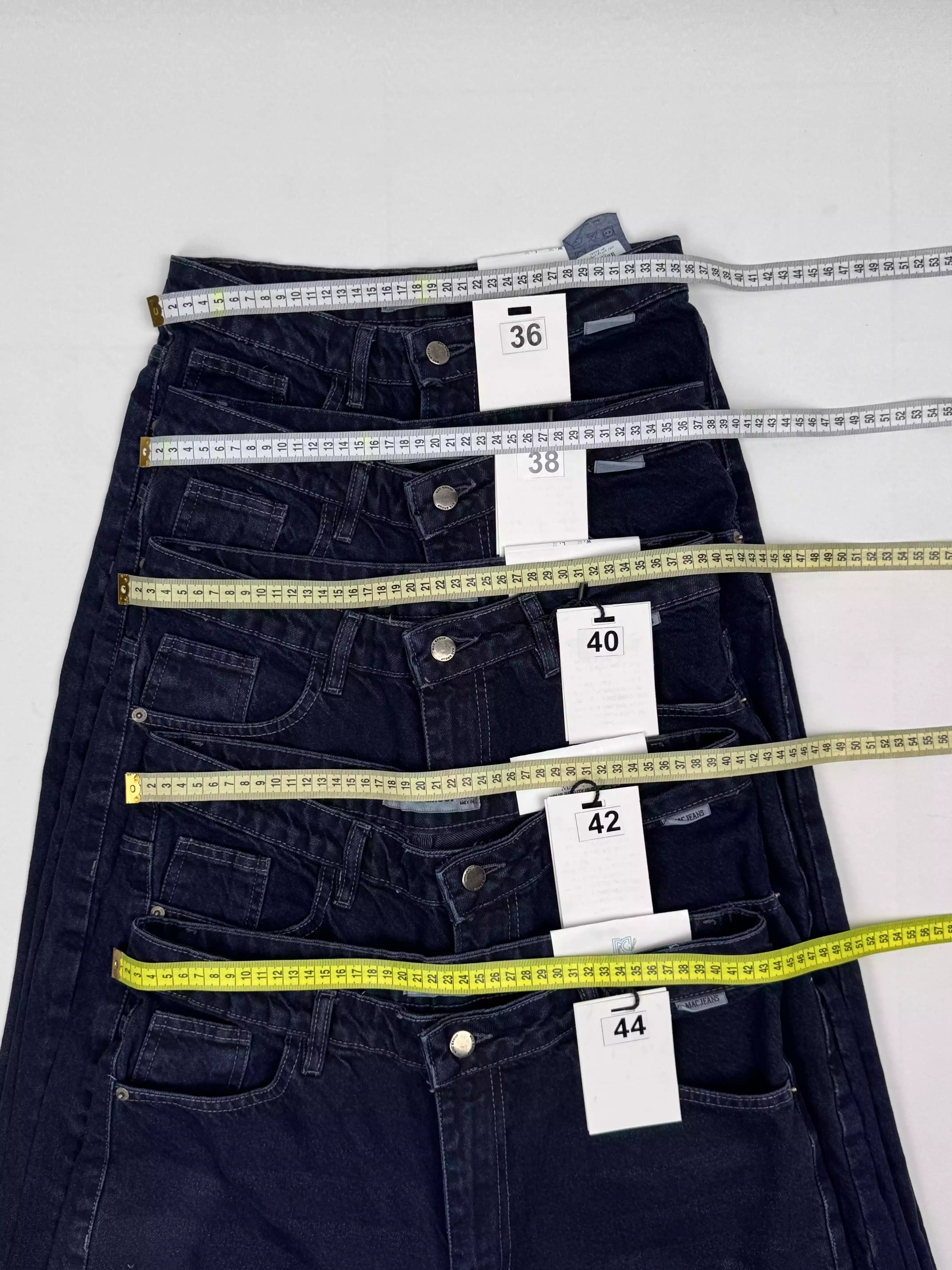 شلوار جین فلر بگ زنانه کمر ساده بلو بلک