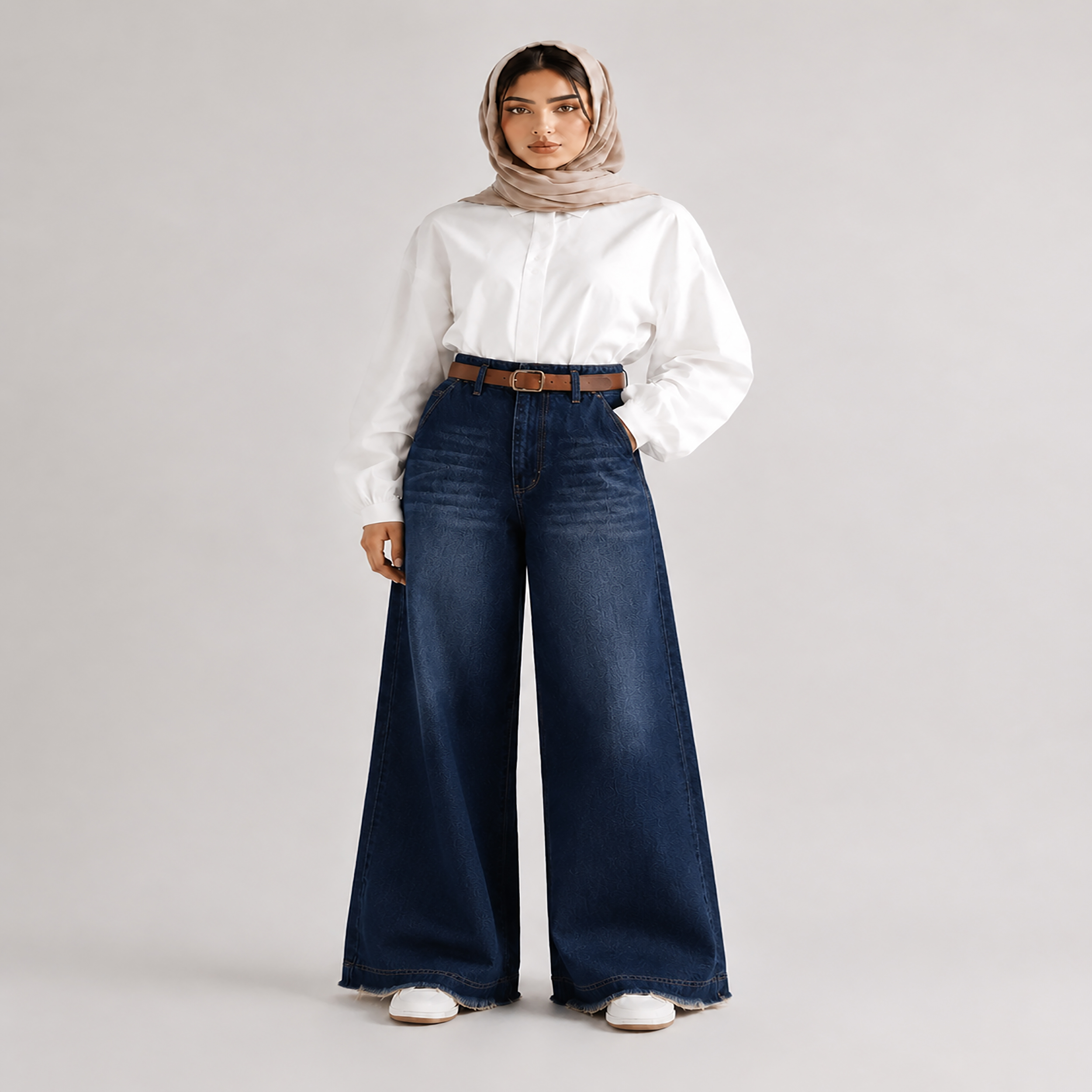 شلوار جین واید لگ زنانه 