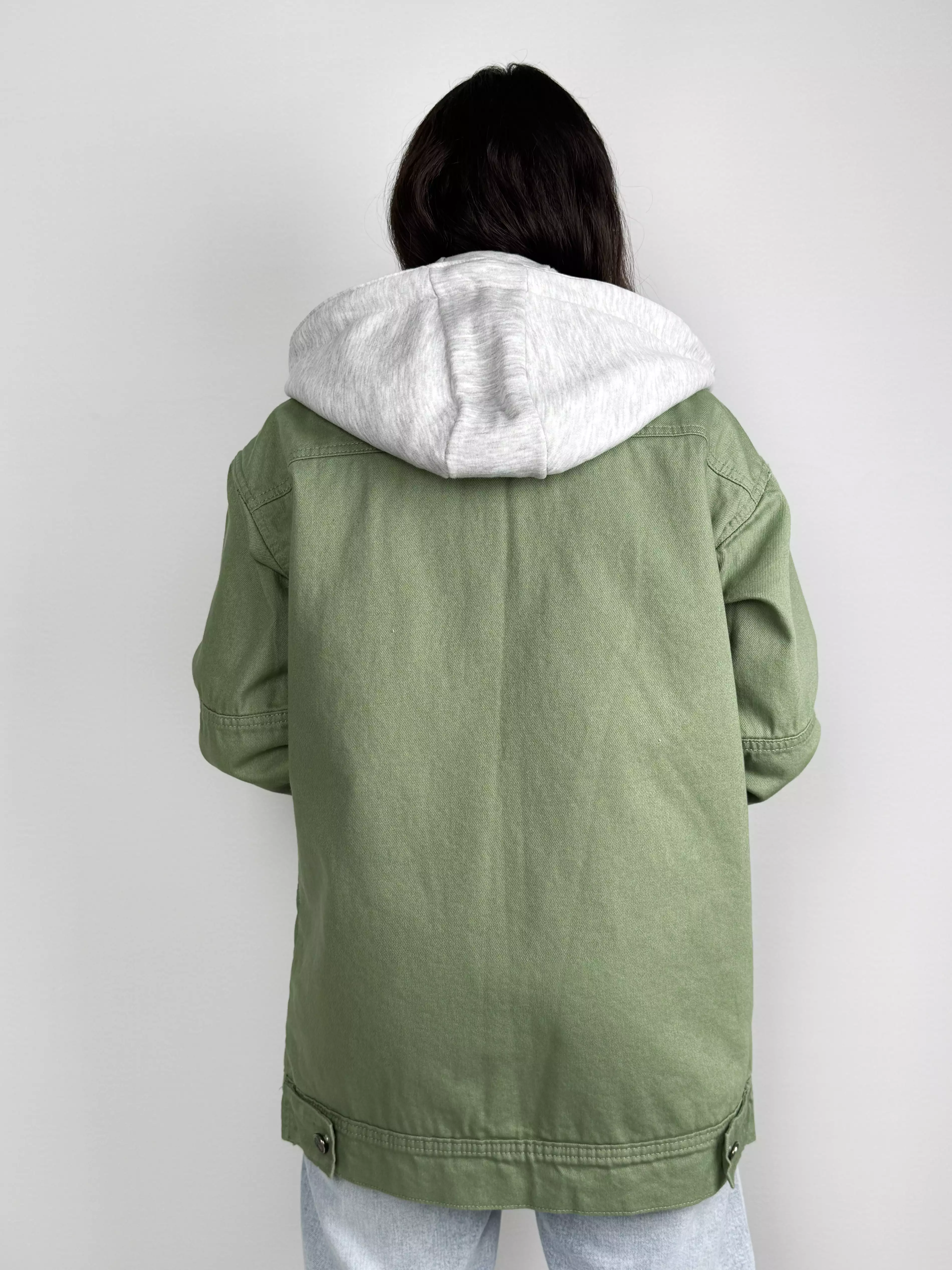 کت خزدار بلند کلاه‌دار زنانه (کلاه دورس جداشونده)