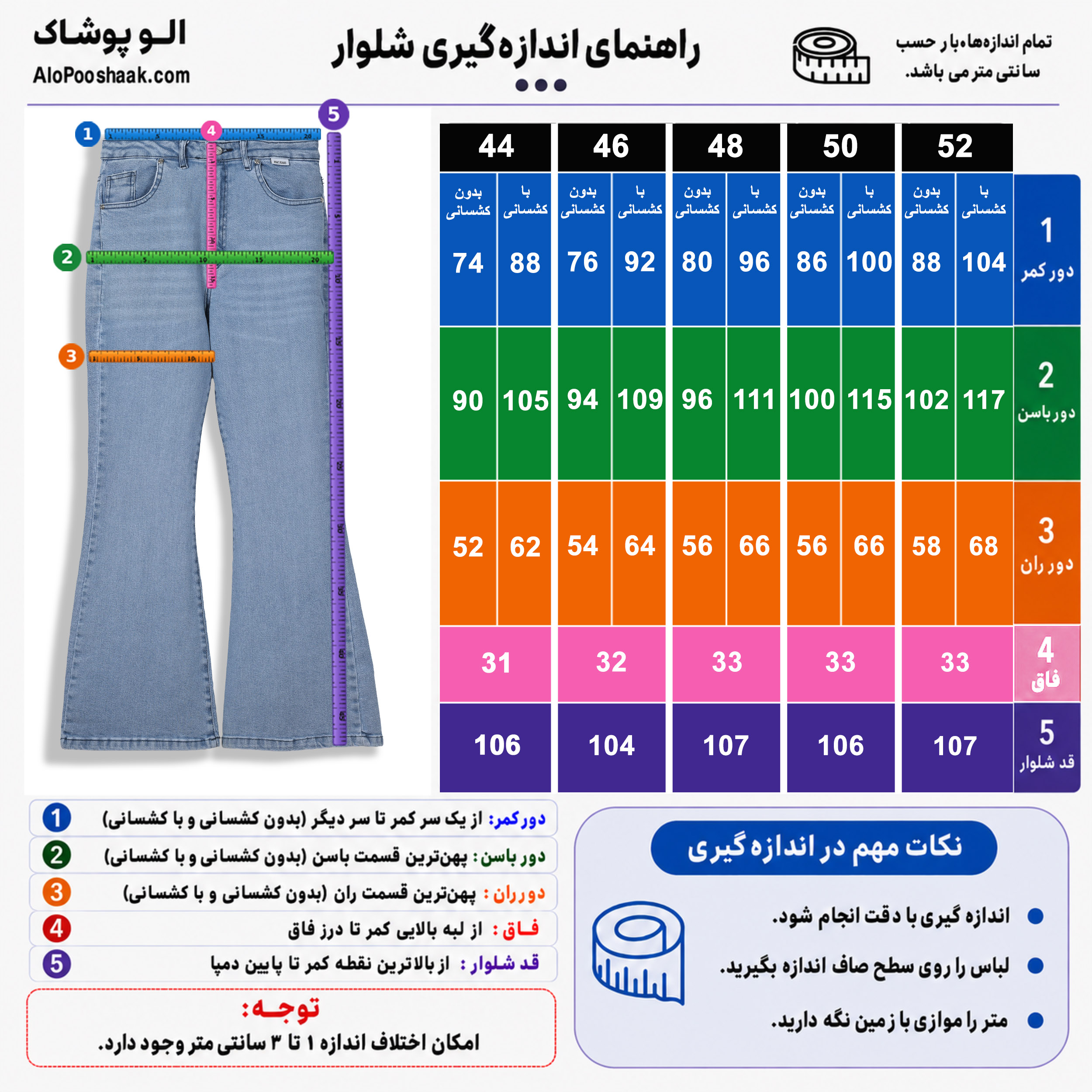 شلوار جین بوتکات دمپا سایز بزرگ زنانه آبی روشن
