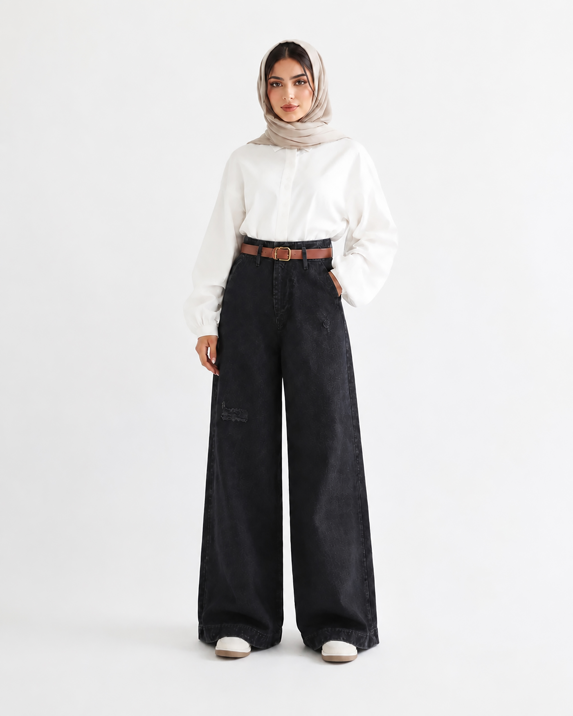 شلوار جین واید لگ زنانه 