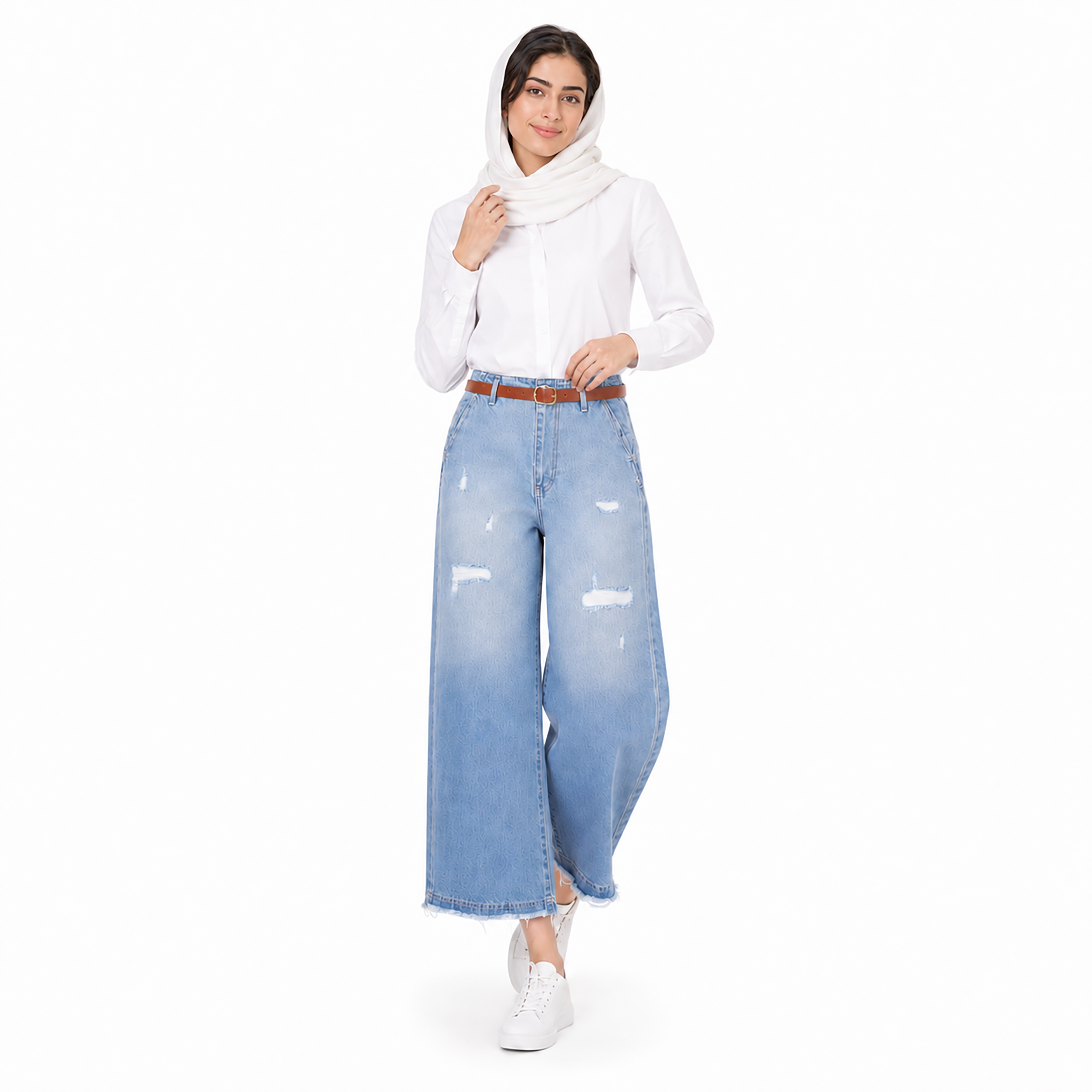شلوار جین واید لگ زنانه 