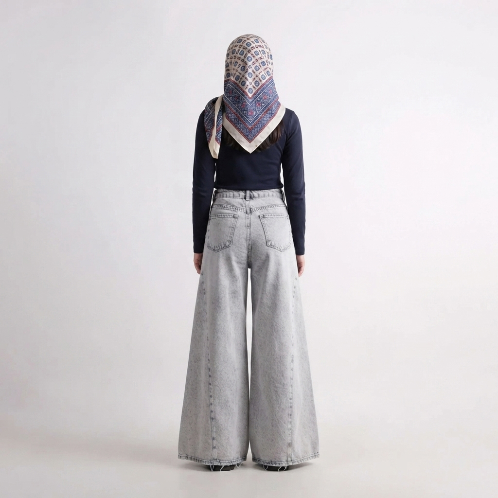 شلوار جین شافل زنانه 
