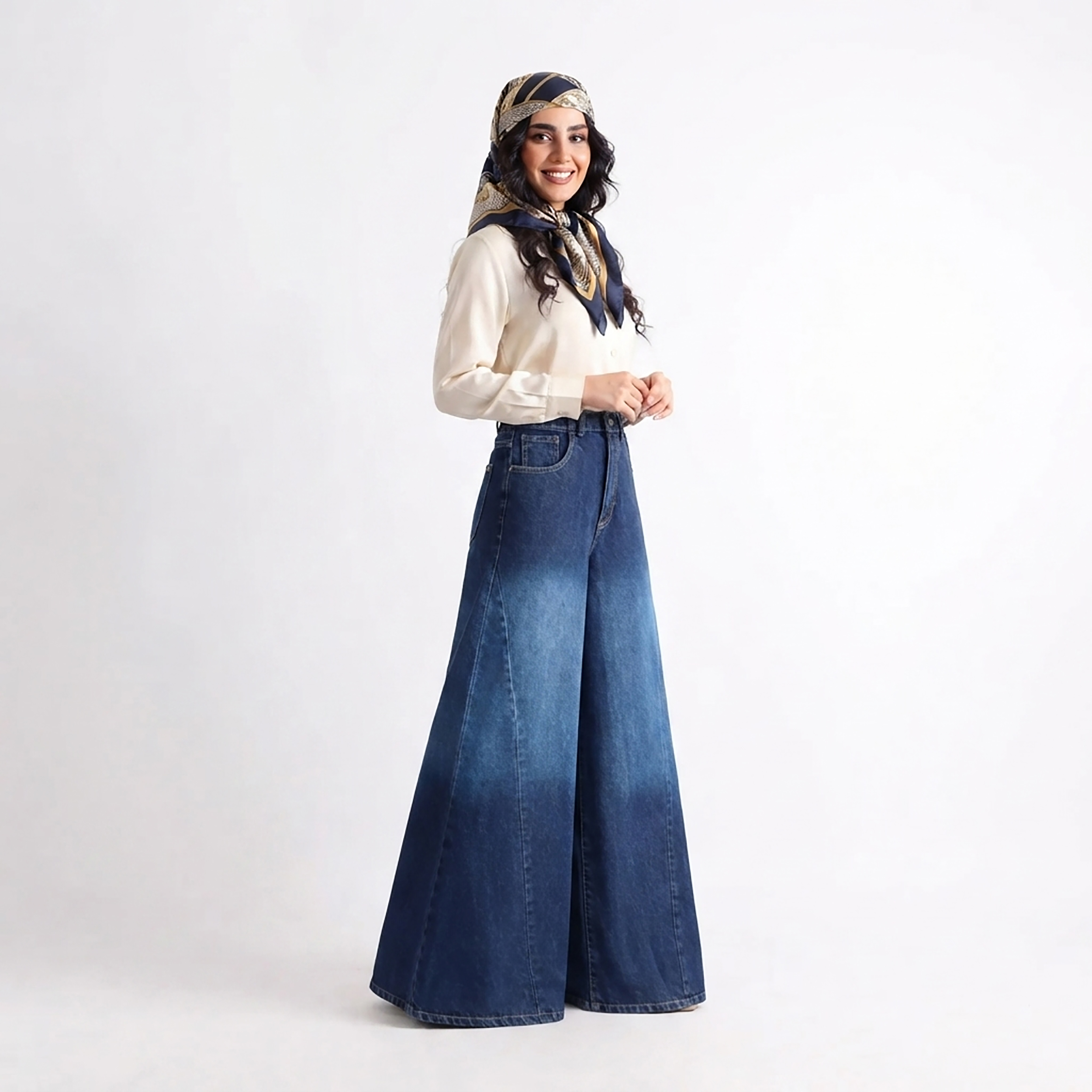 شلوار جین شافل زنانه
