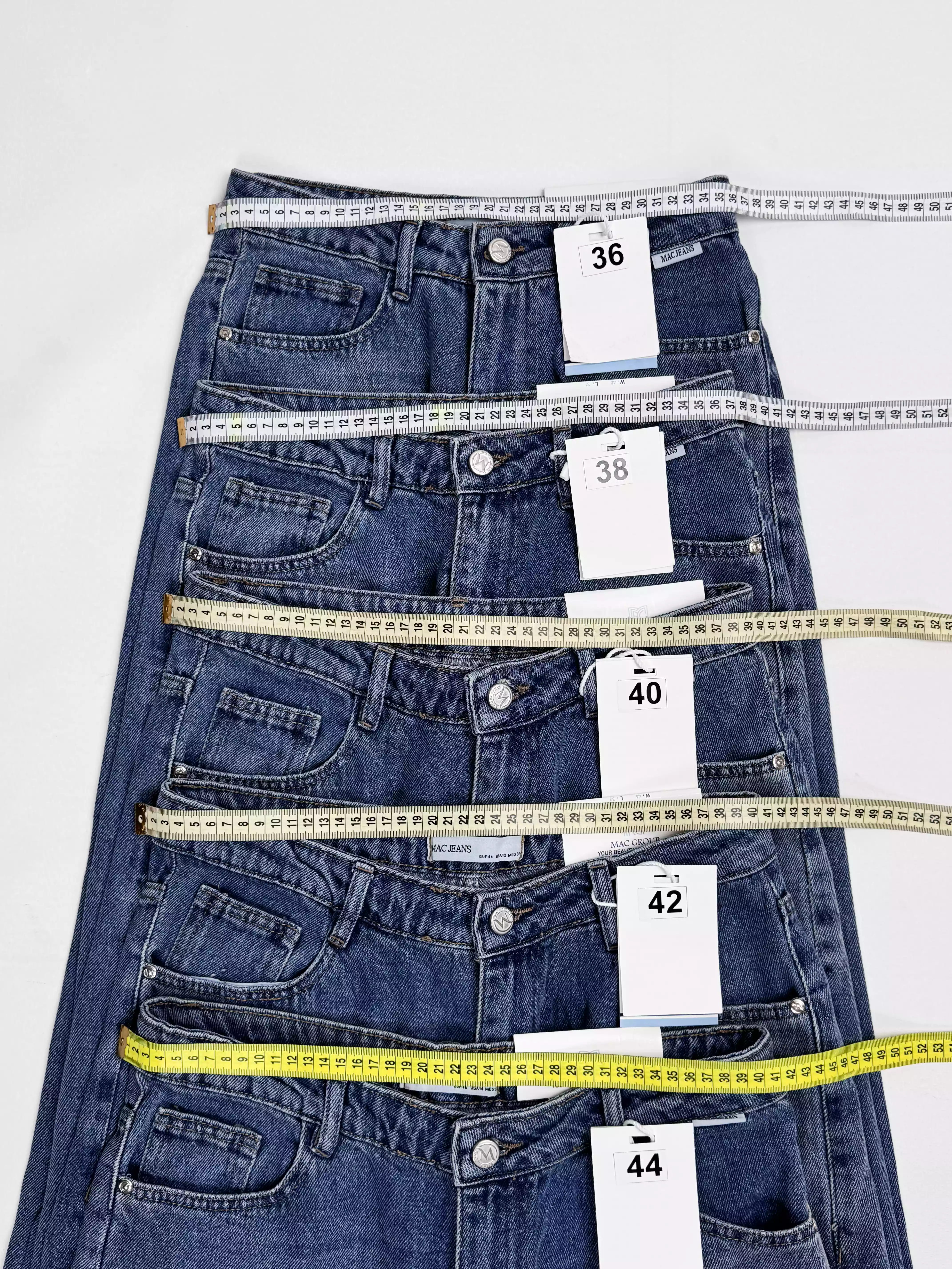 شلوار جین فلر بگ زنانه کمر ساده 