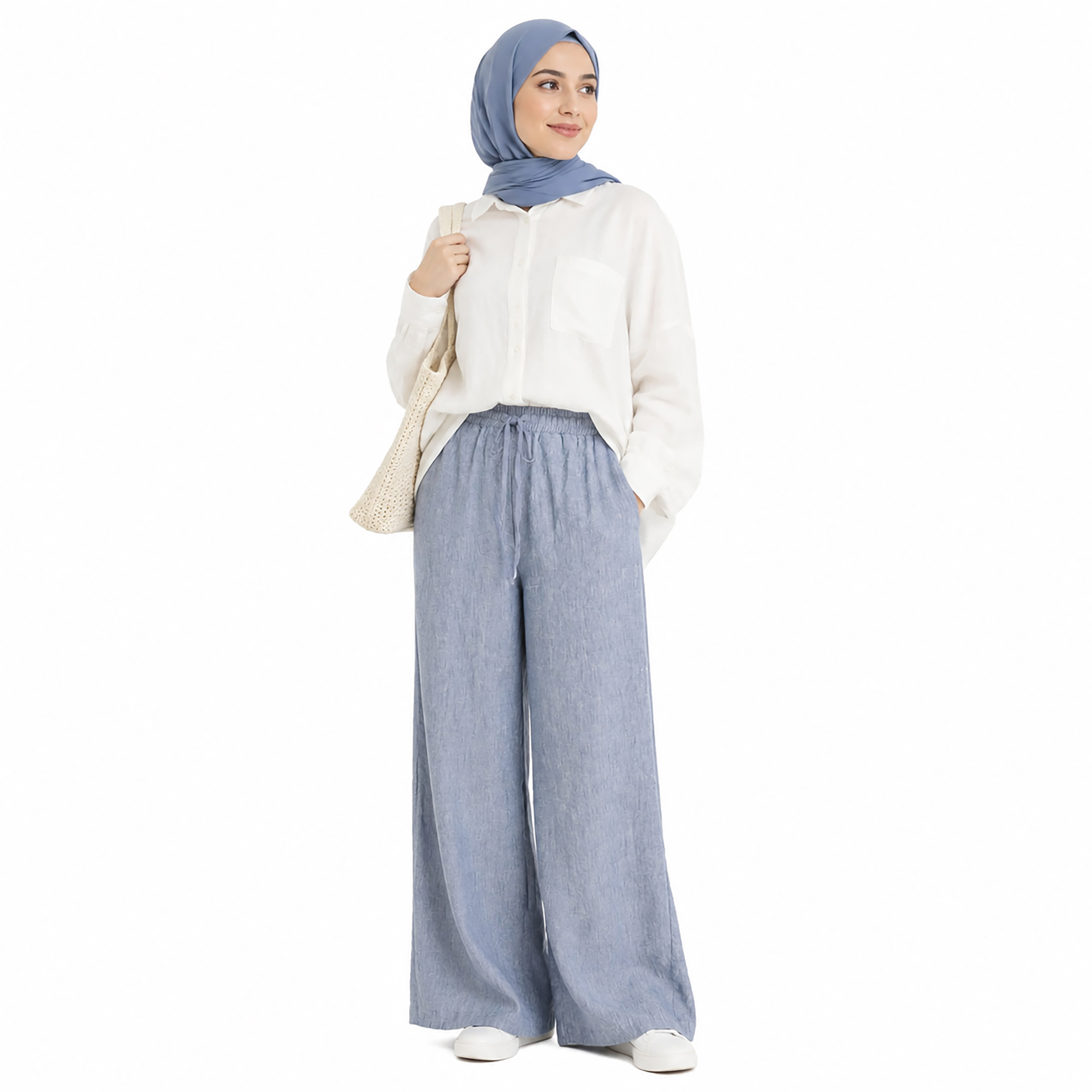 شلوار لیننLazy فول بگ زنانه