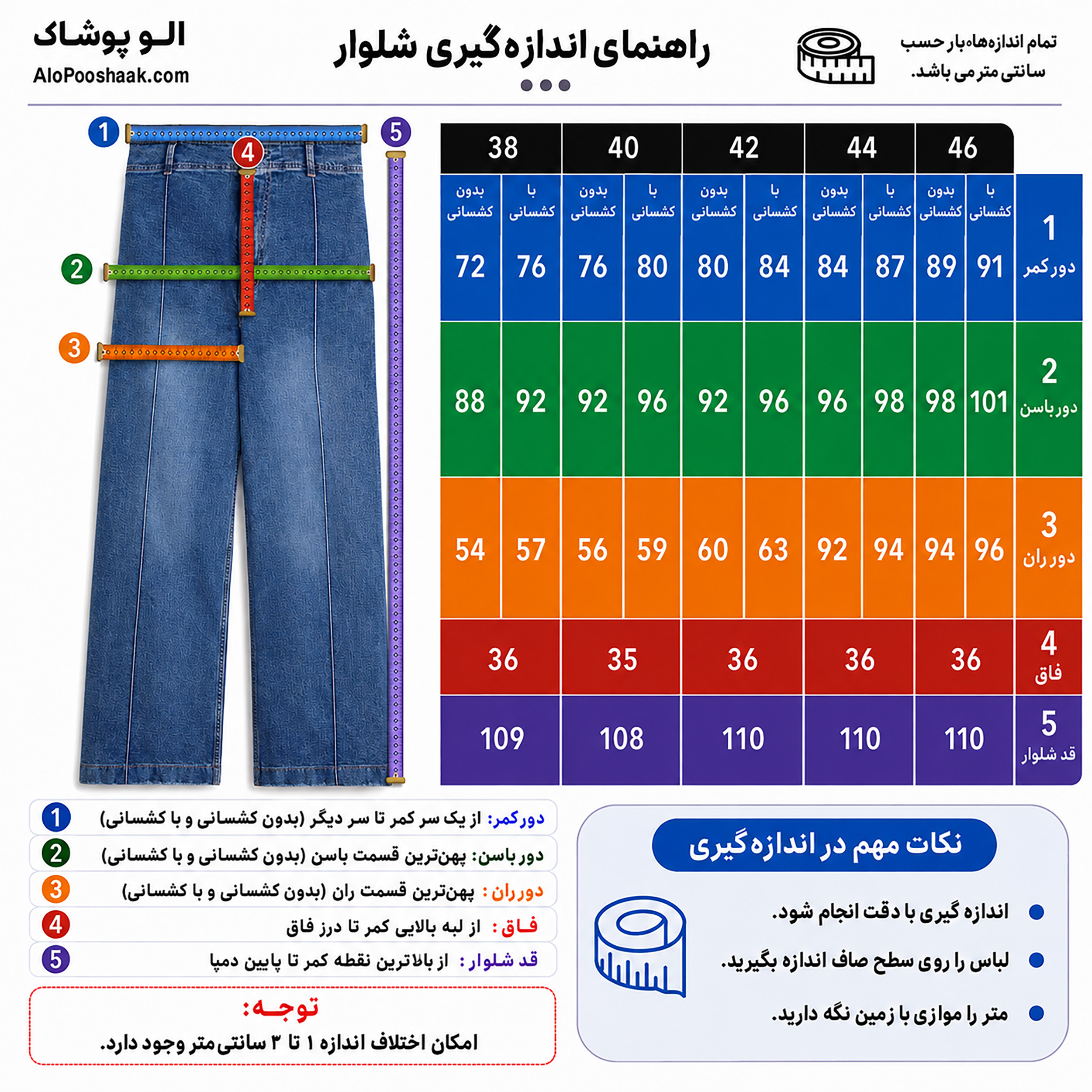شلوار جین واید کاستوم زنانه 