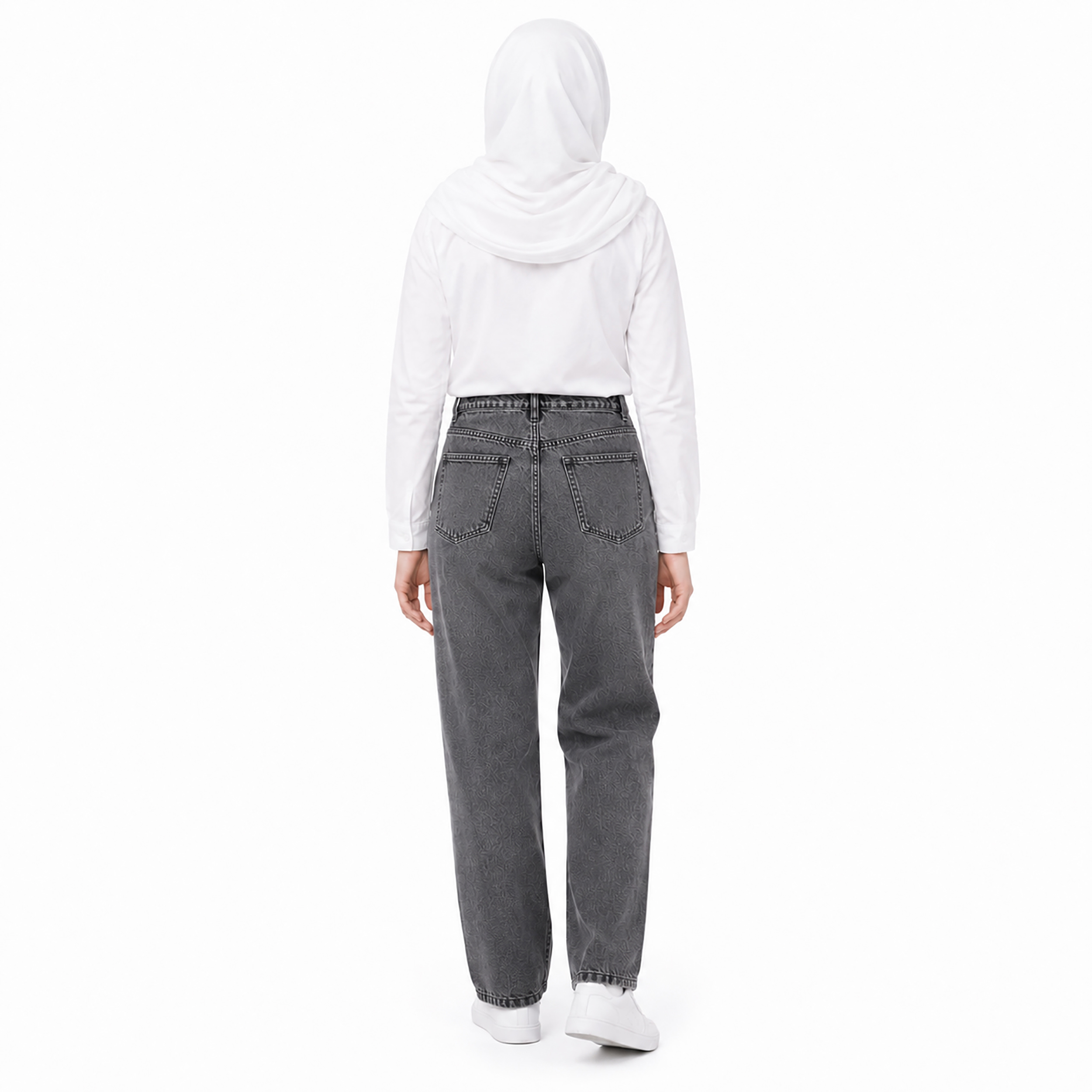شلوار جین نیم بگ زنانه