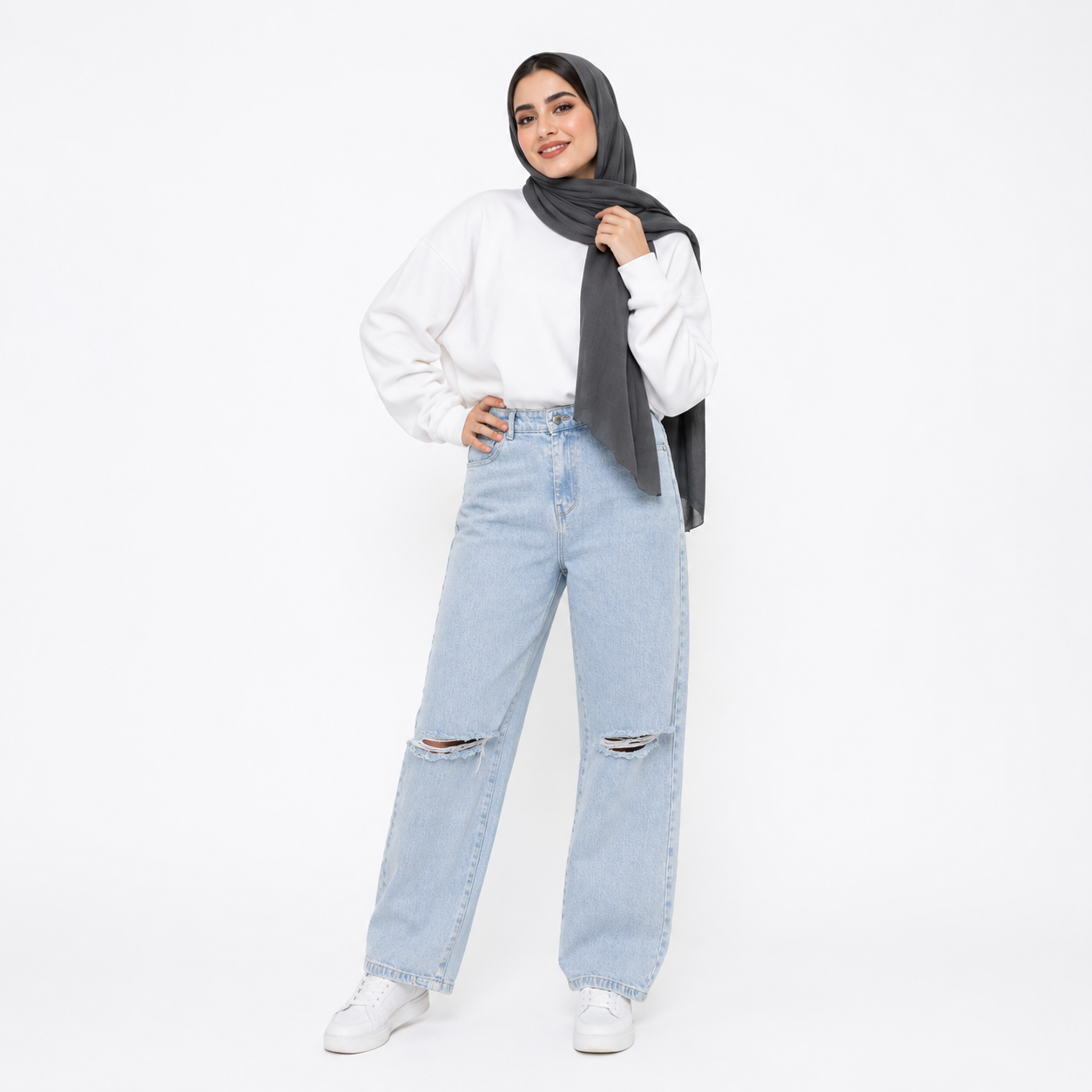 شلوار جین واید زنانه