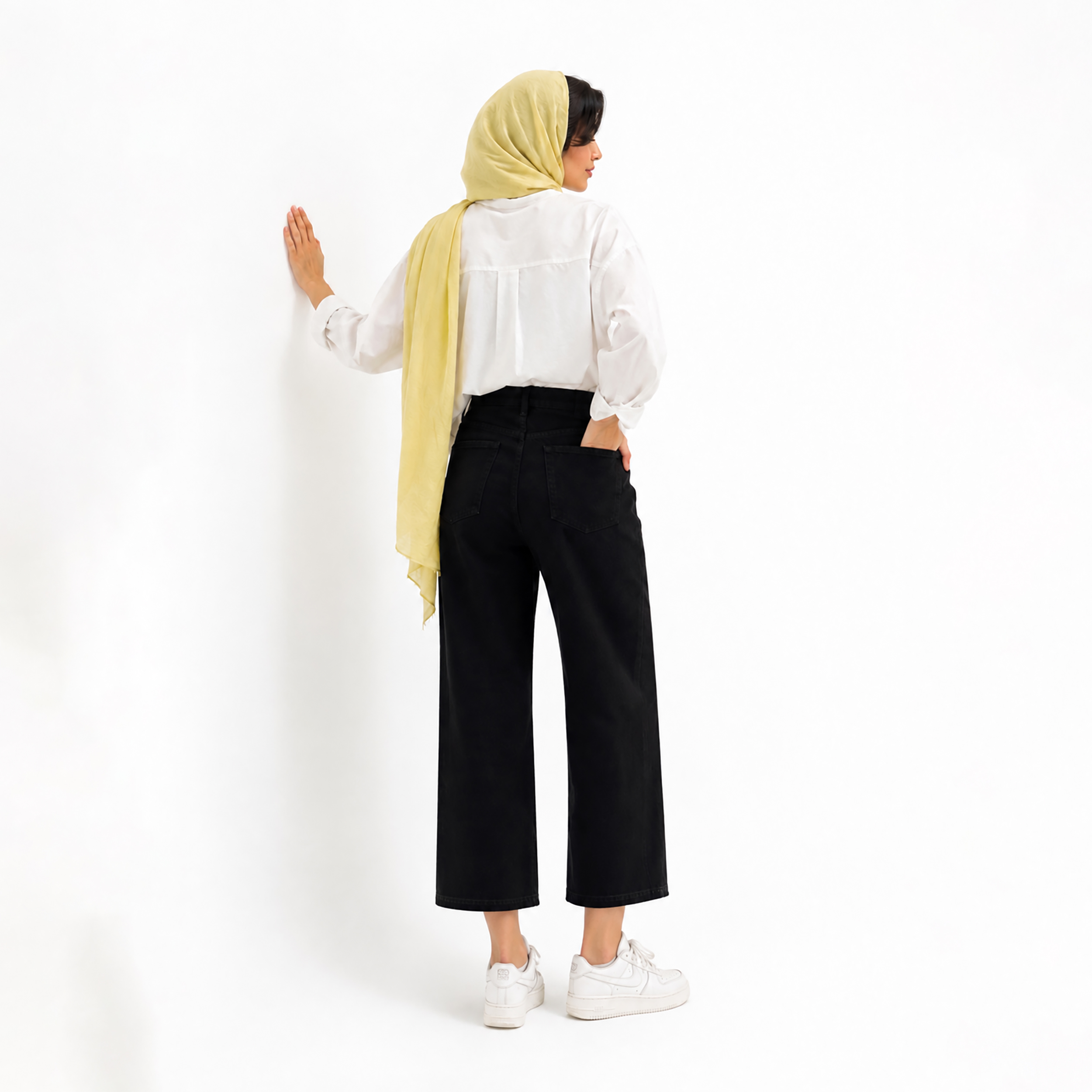 شلوار کتان واید استریت زنانه