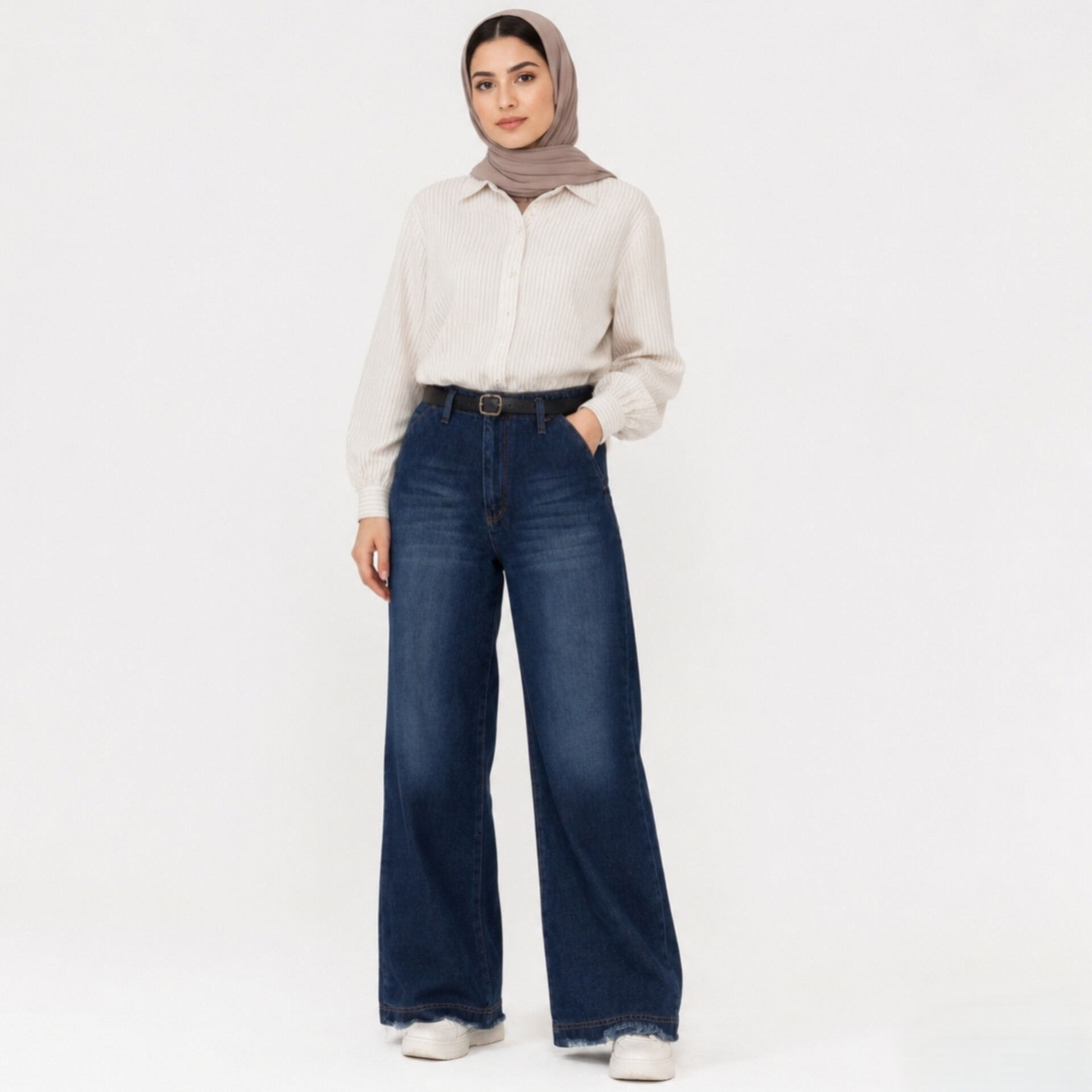 شلوار جین واید لگ زنانه 