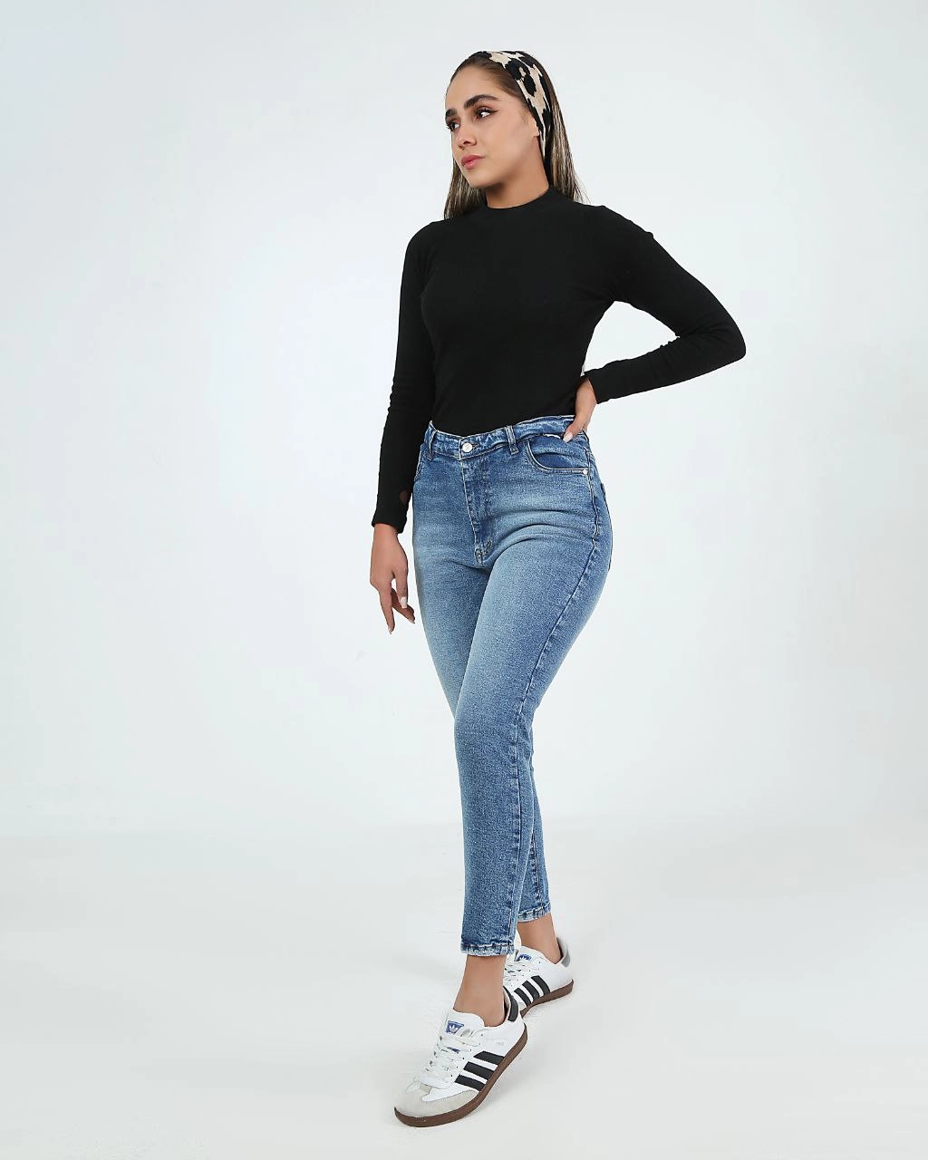 شلوار جین جذب زنانه قد ۹۰ کمر ساده