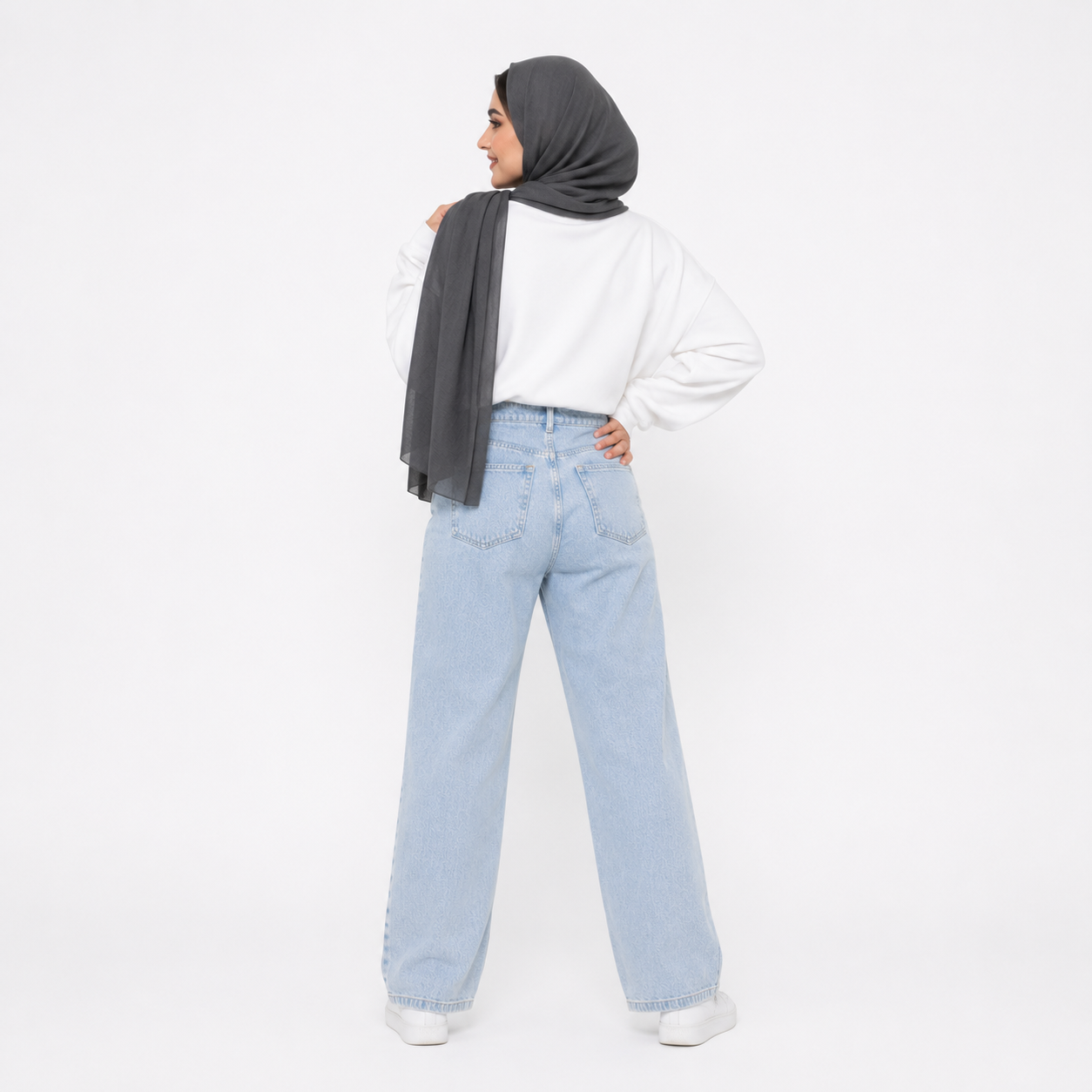 شلوار جین واید زنانه